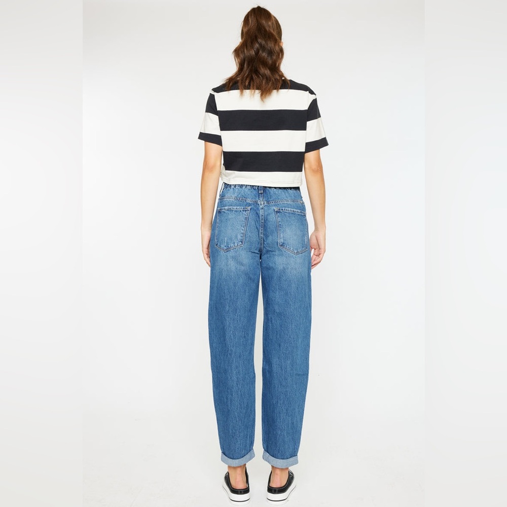 Kansan Olivia Ultra High Rise Paperbag Boyfriend Jeans - Picture 2 of 8